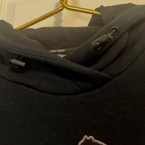 Puma Women’s Hoodie L Black Pullover Metallic Ash Logo New With Tags Casual Fit - Picture 8 of 14